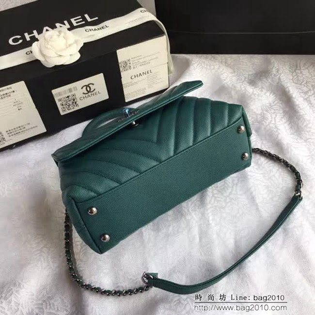 香奈兒CHANEL 92992 2018最新V字型 單手挽手提單肩包 DSC1985